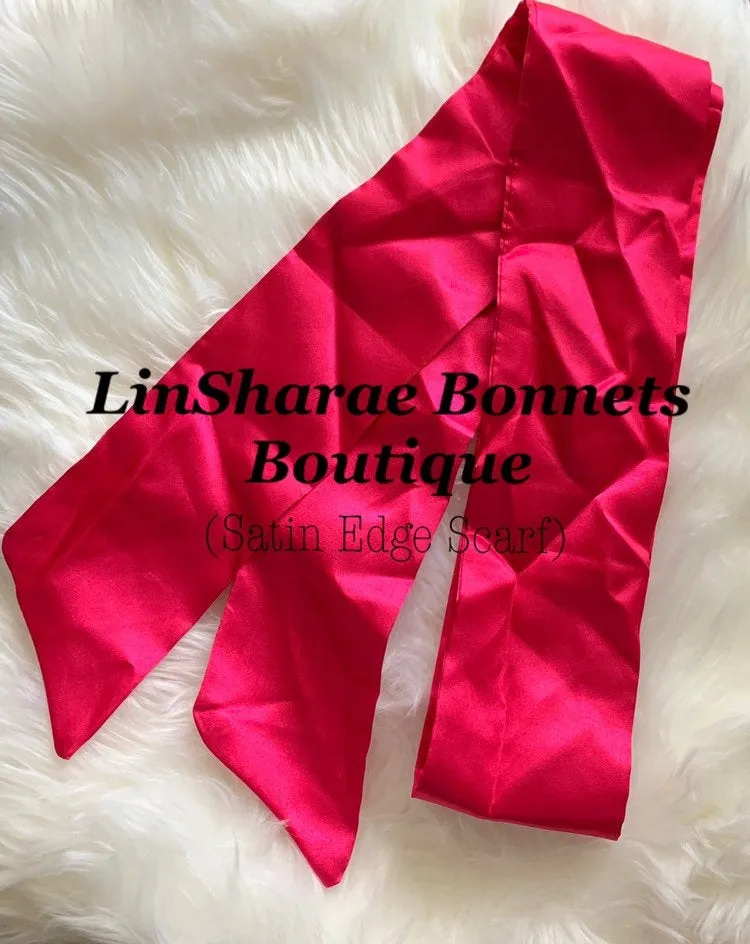 Satin Edge Scarf | Headband | Satin Scarf |  Satin Headwrap | Satin Wig Headband | Edge protector Scarfs | Laying Down Edges Scarf