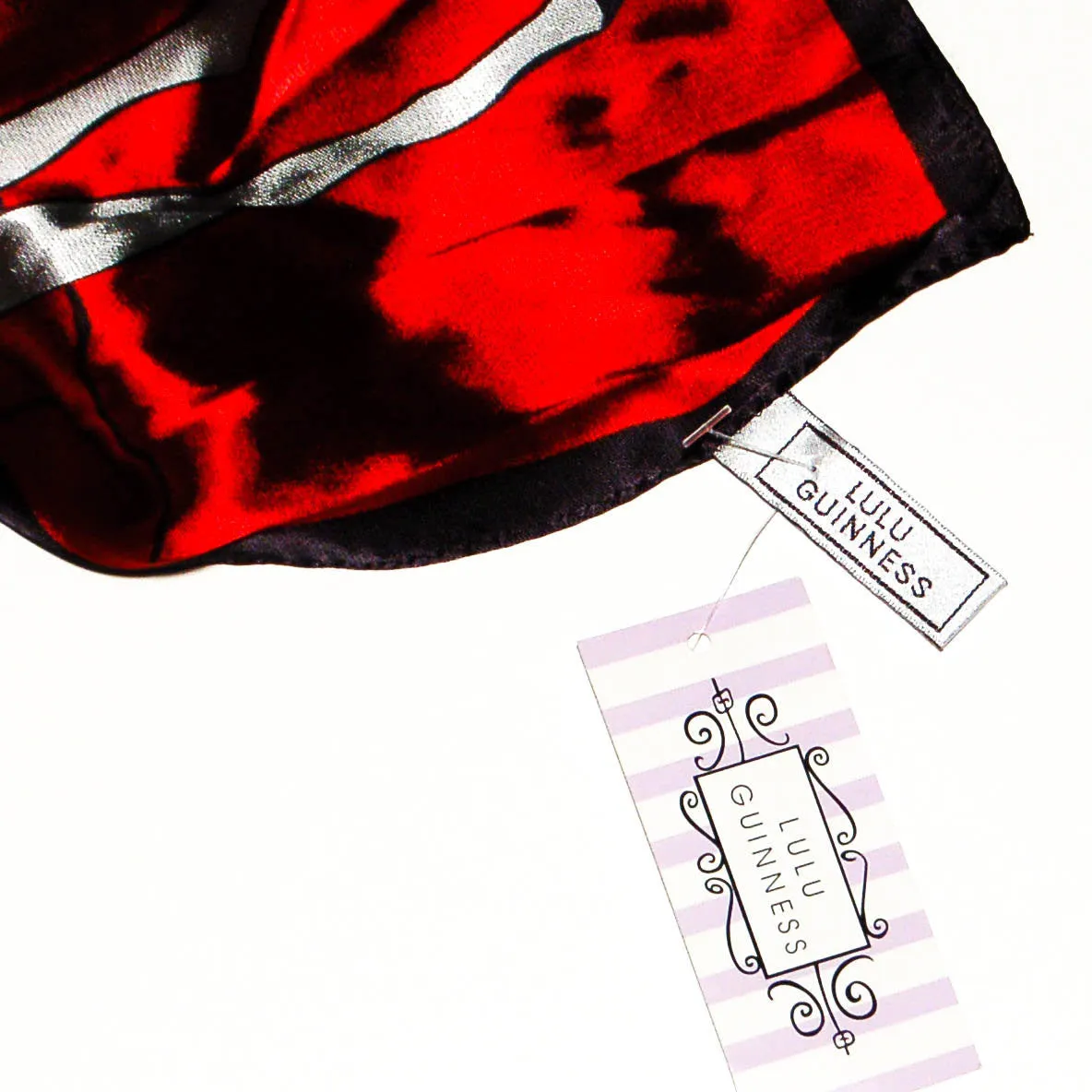 Scarf with Fashion Magazine Design by Lulu Guiness