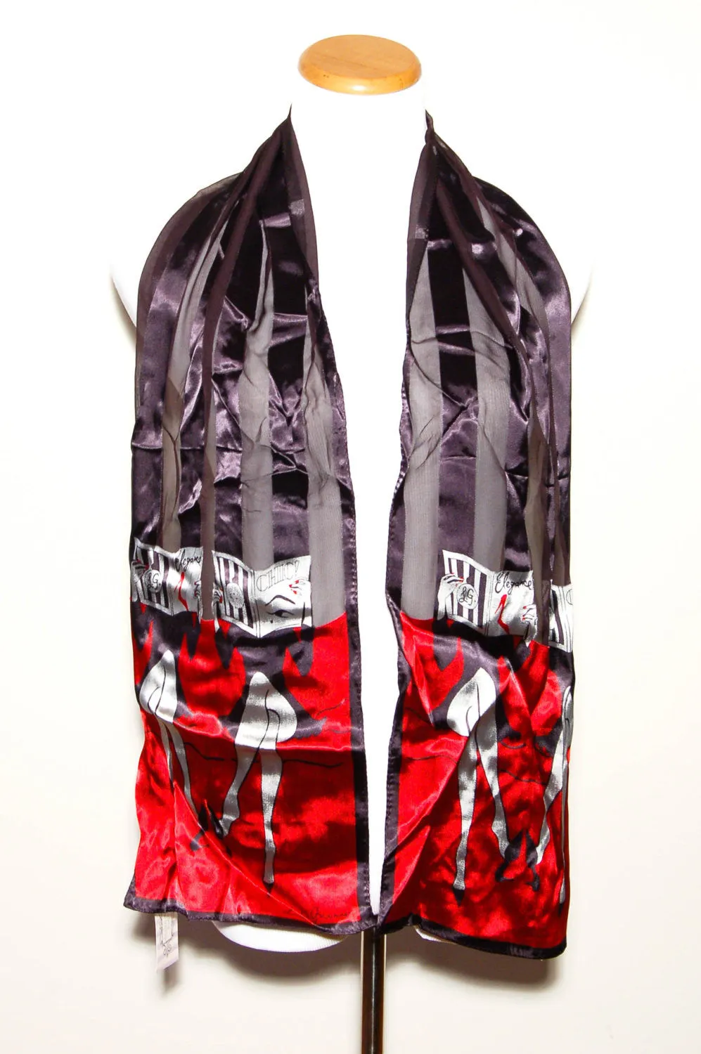 Scarf with Fashion Magazine Design by Lulu Guiness