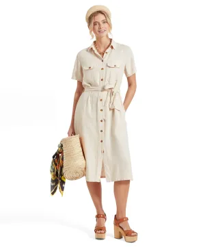 Schoffel Womens Daisy Linen dress - Oat