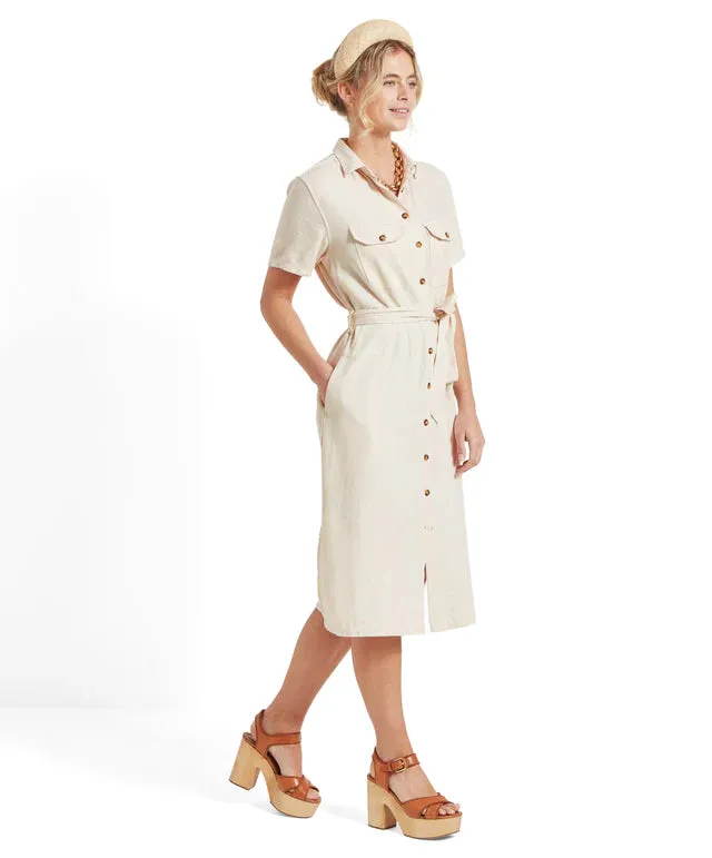 Schoffel Womens Daisy Linen dress - Oat