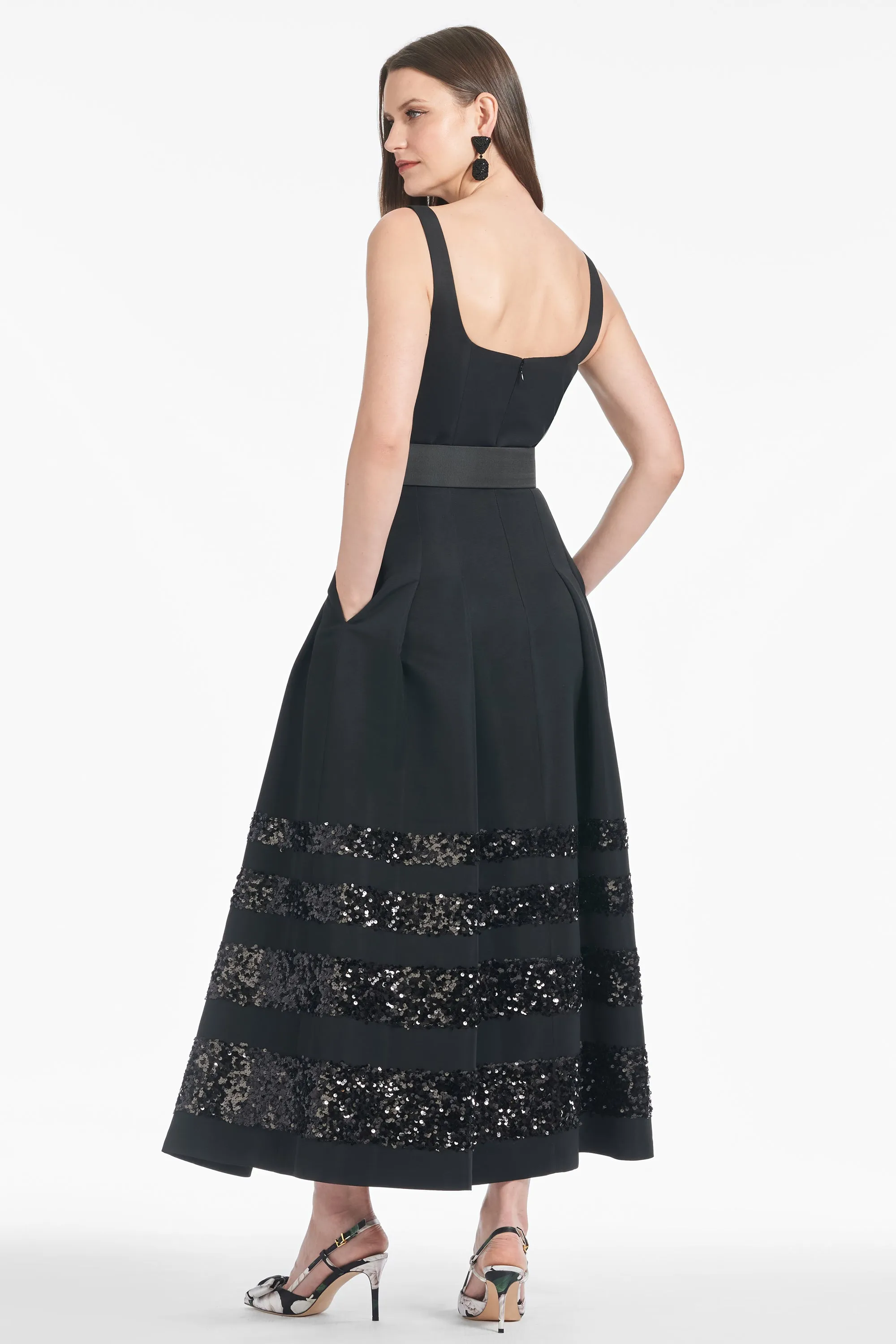 Sequin Mia Dress - Black - Final Sale