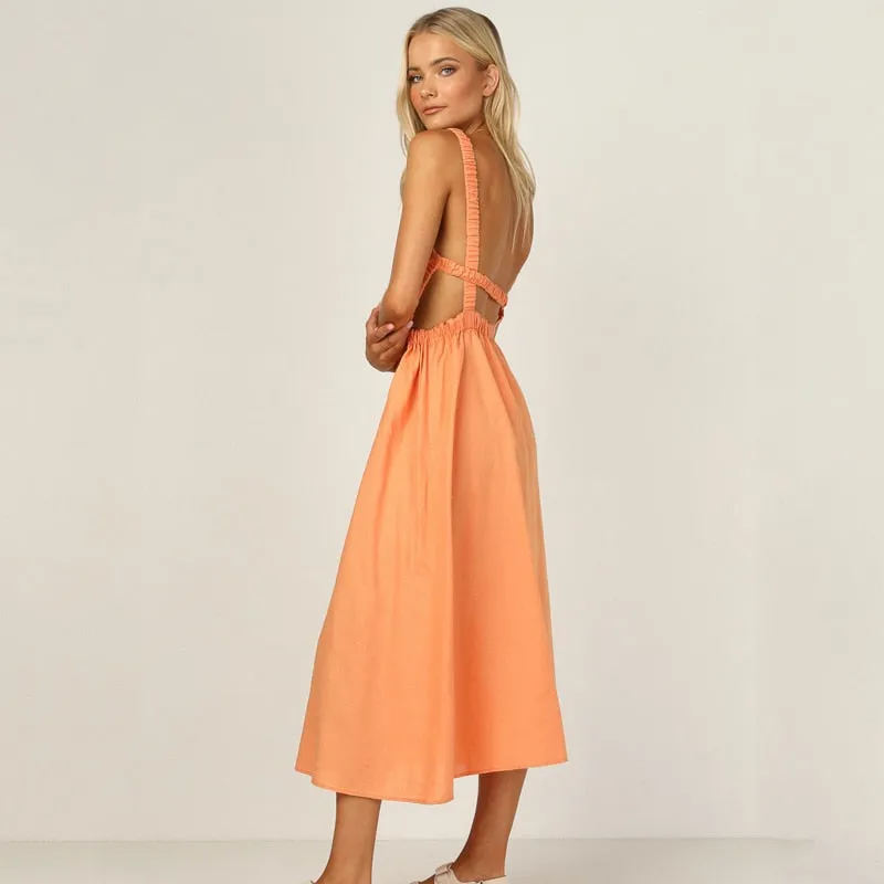 Sexy Spaghetti Strap Summer Dress 2021