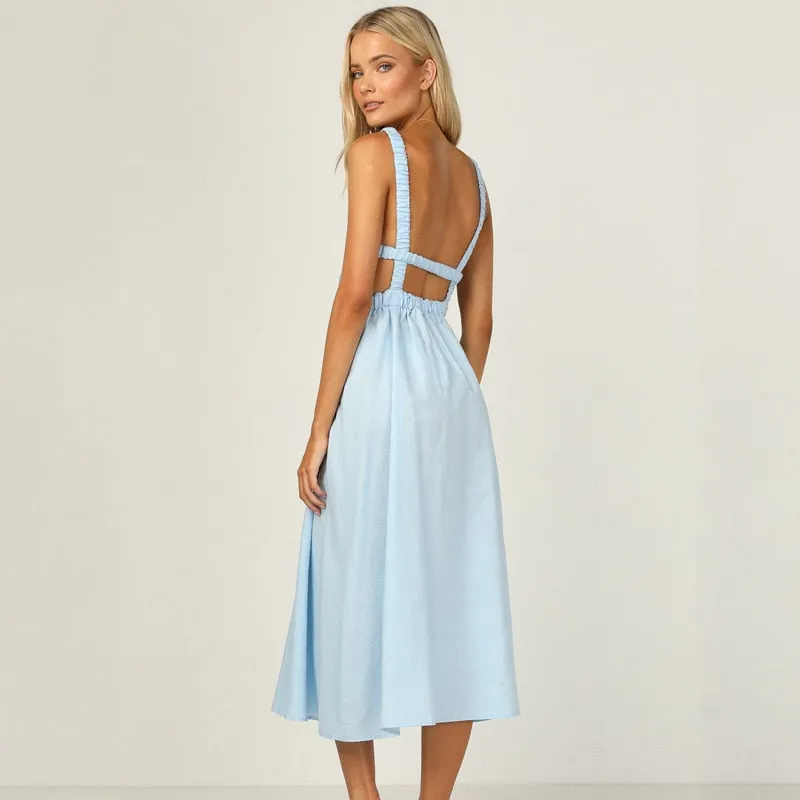 Sexy Spaghetti Strap Summer Dress 2021