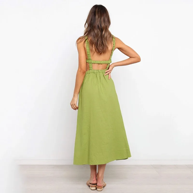 Sexy Spaghetti Strap Summer Dress 2021