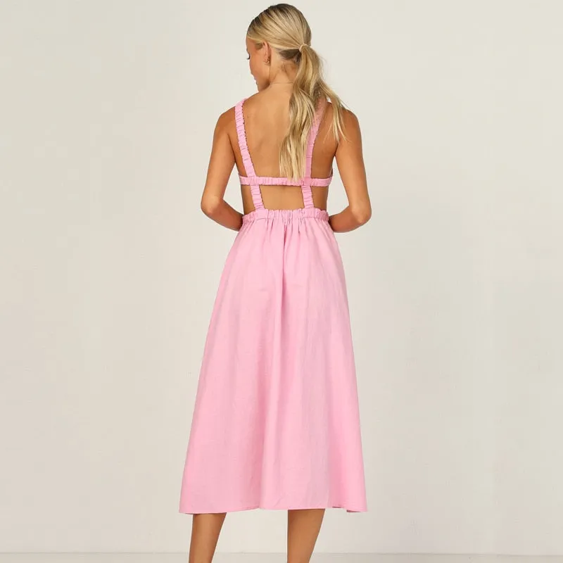 Sexy Spaghetti Strap Summer Dress 2021