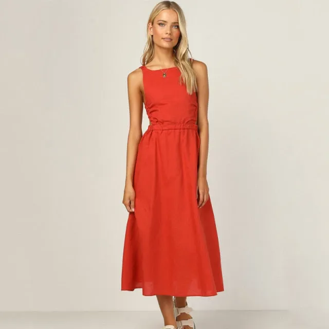Sexy Spaghetti Strap Summer Dress 2021
