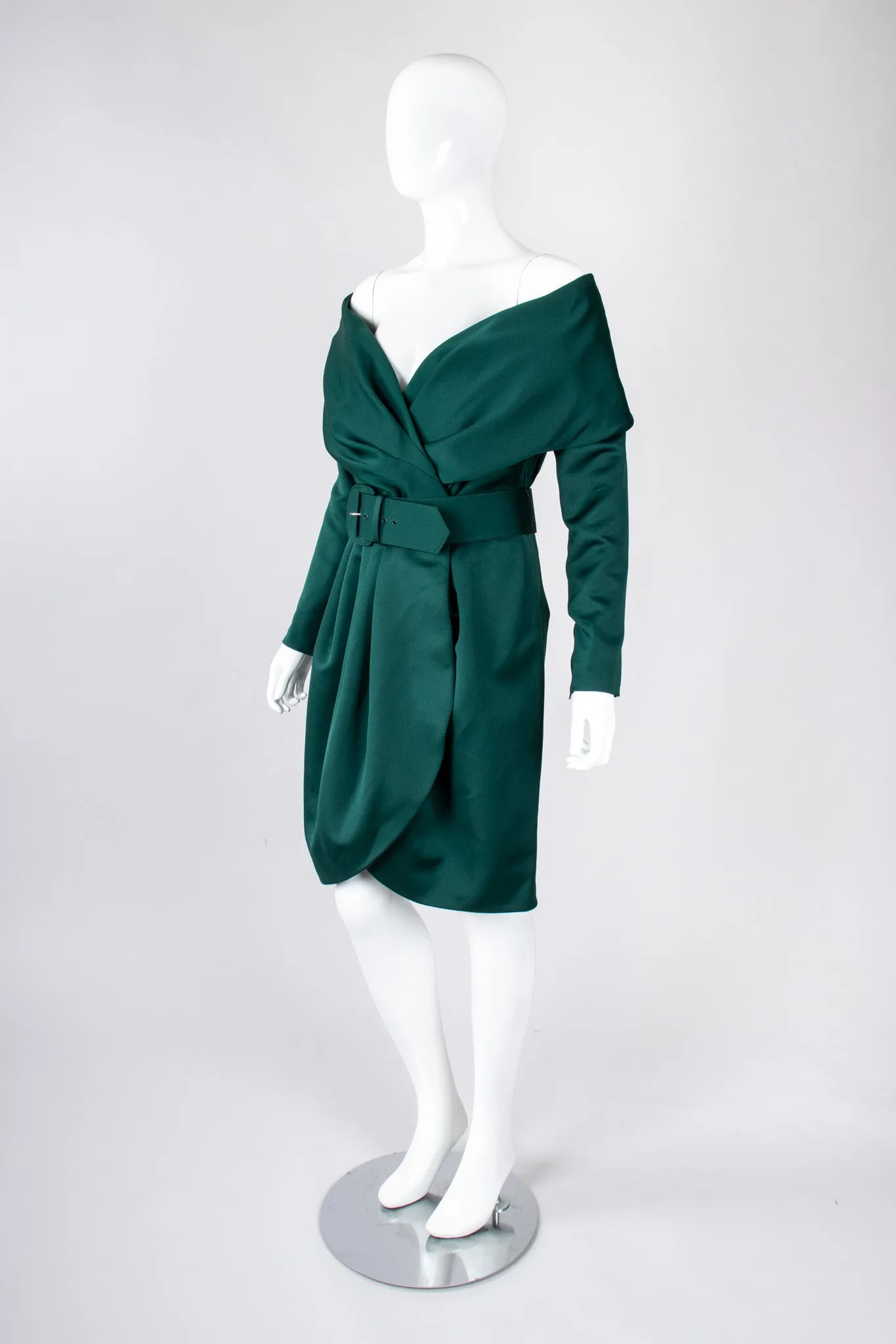 Shawl Collar Wrap Dress
