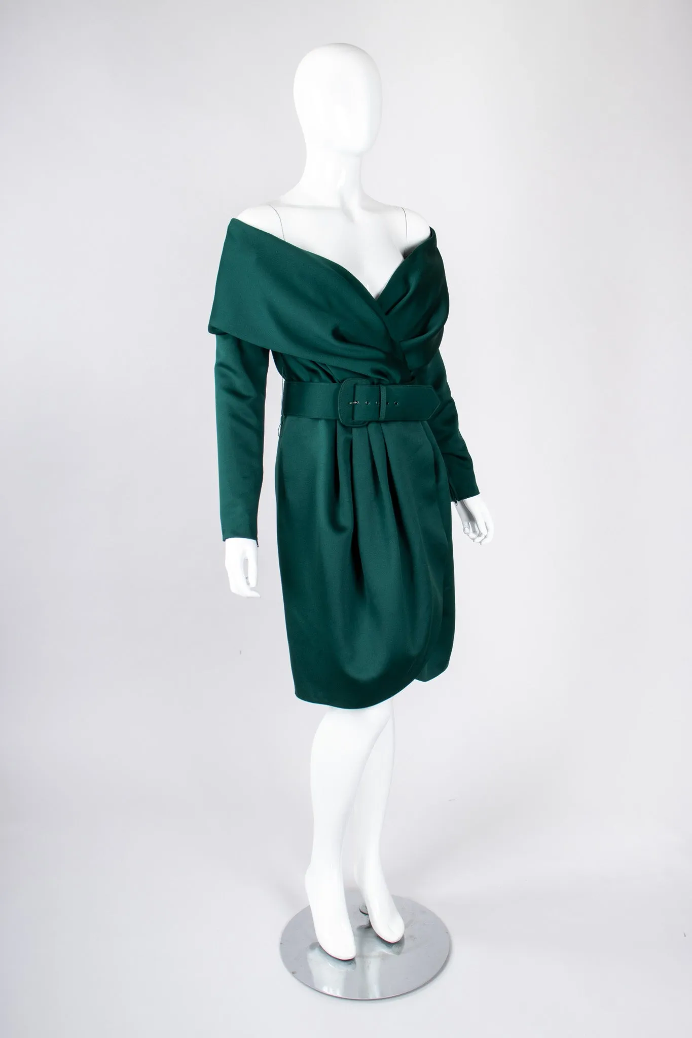 Shawl Collar Wrap Dress