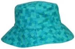 Sherpa Reversible Bucket Hat - Turquois/Squares