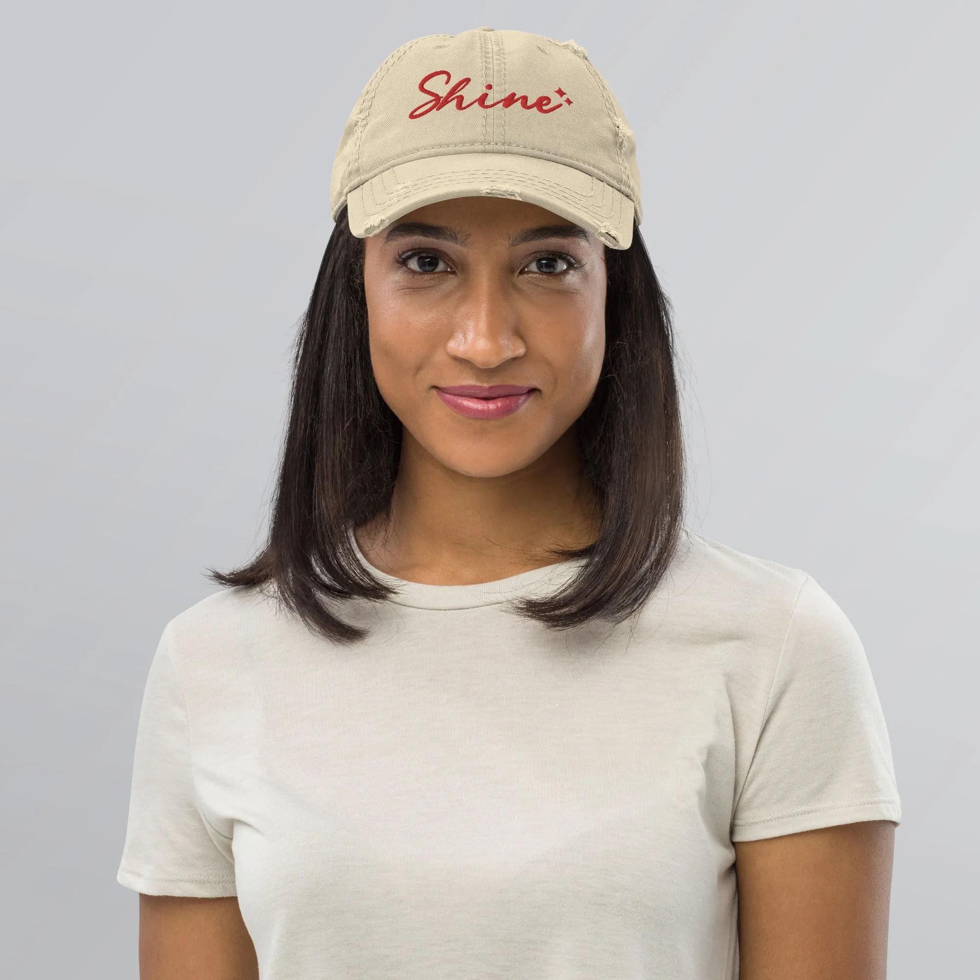 Shine Bright - Distressed Dad Hat