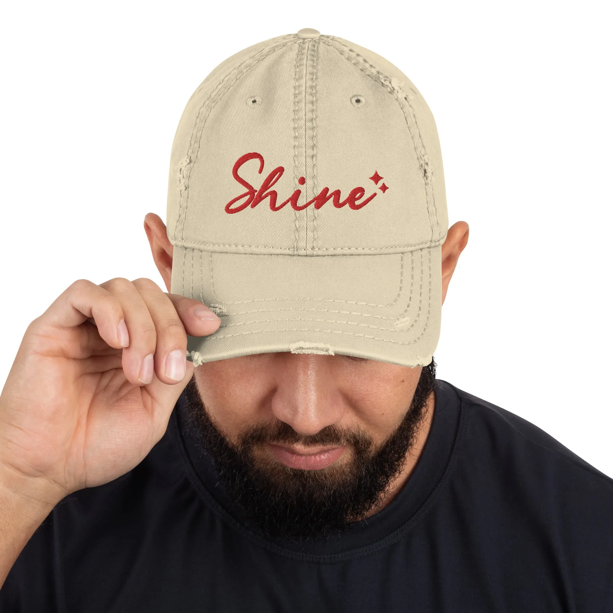 Shine Bright - Distressed Dad Hat