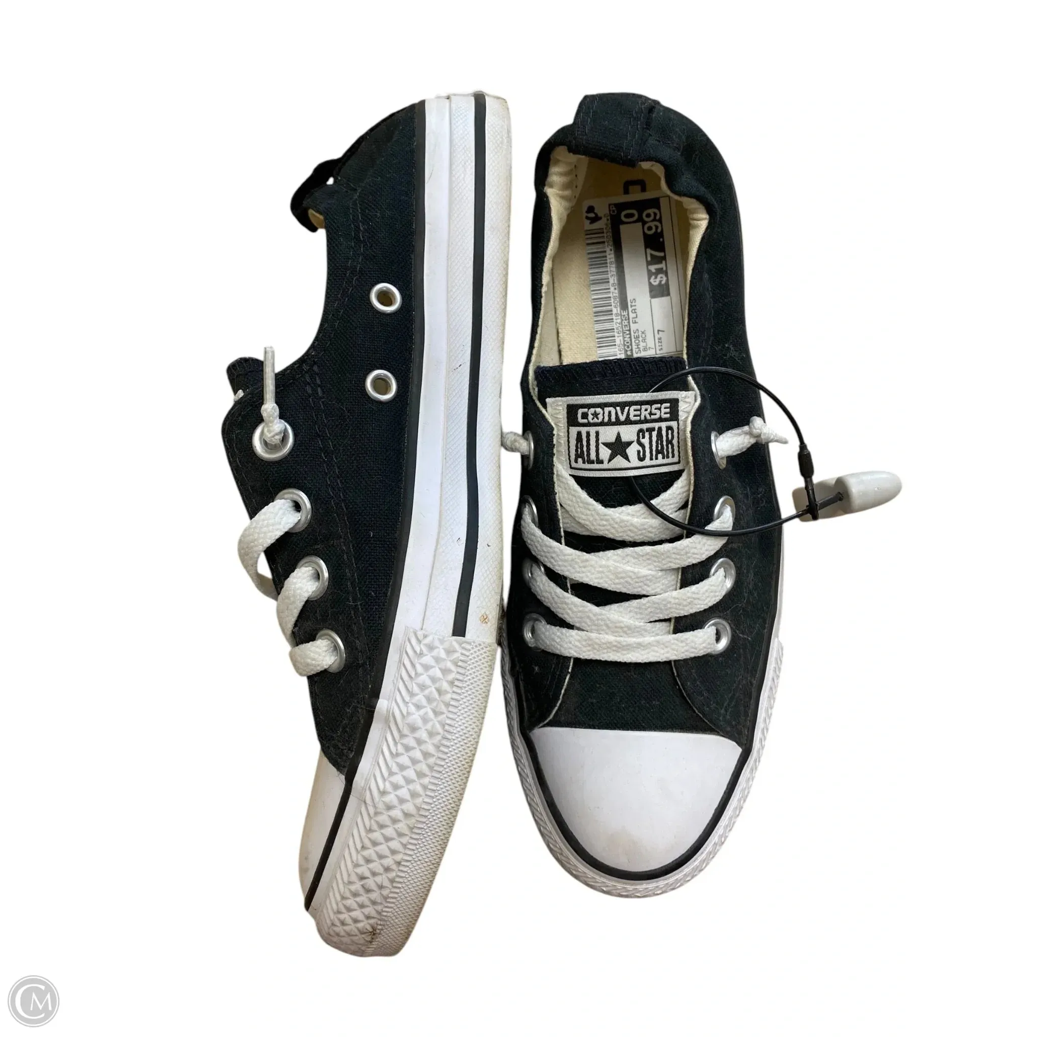 Shoes Flats By Converse In Black, Size: 7