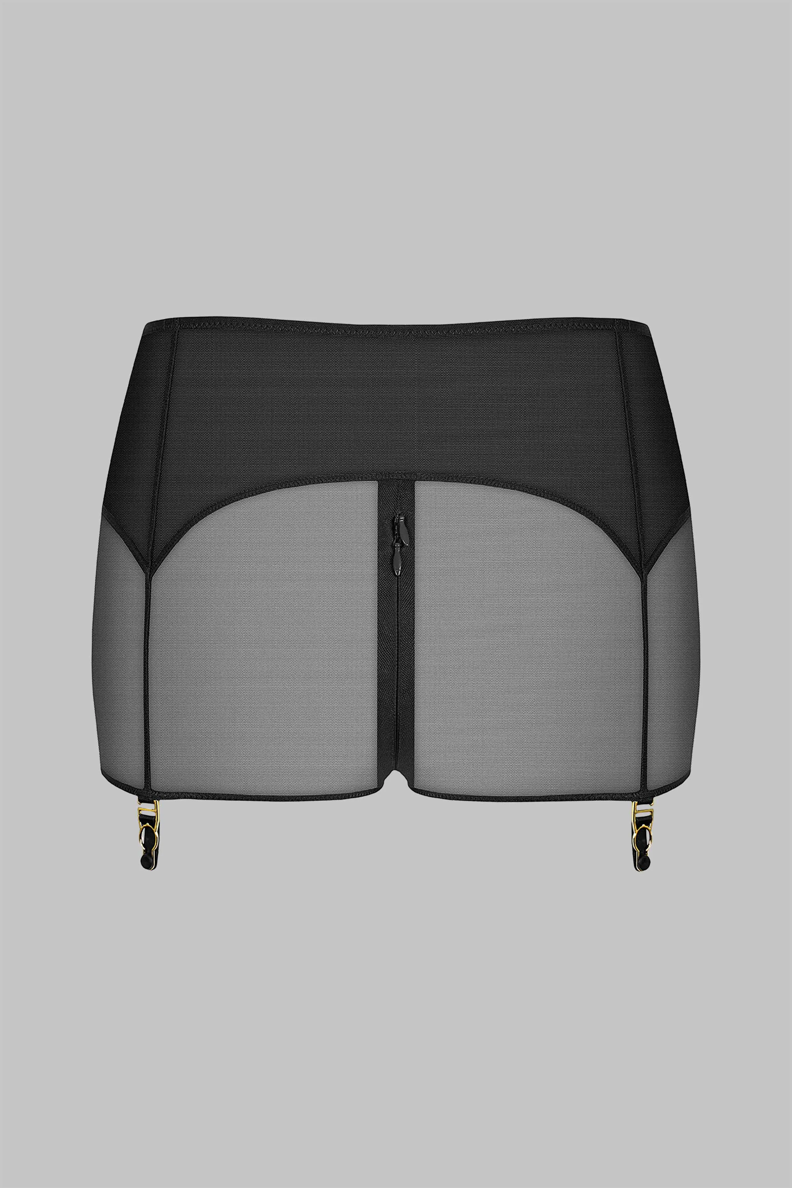 Shorty with Zip and Suspenders - L'Amoureuse
