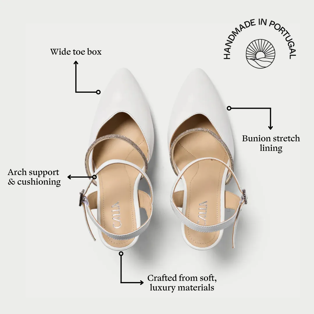 Sienna - White Leather