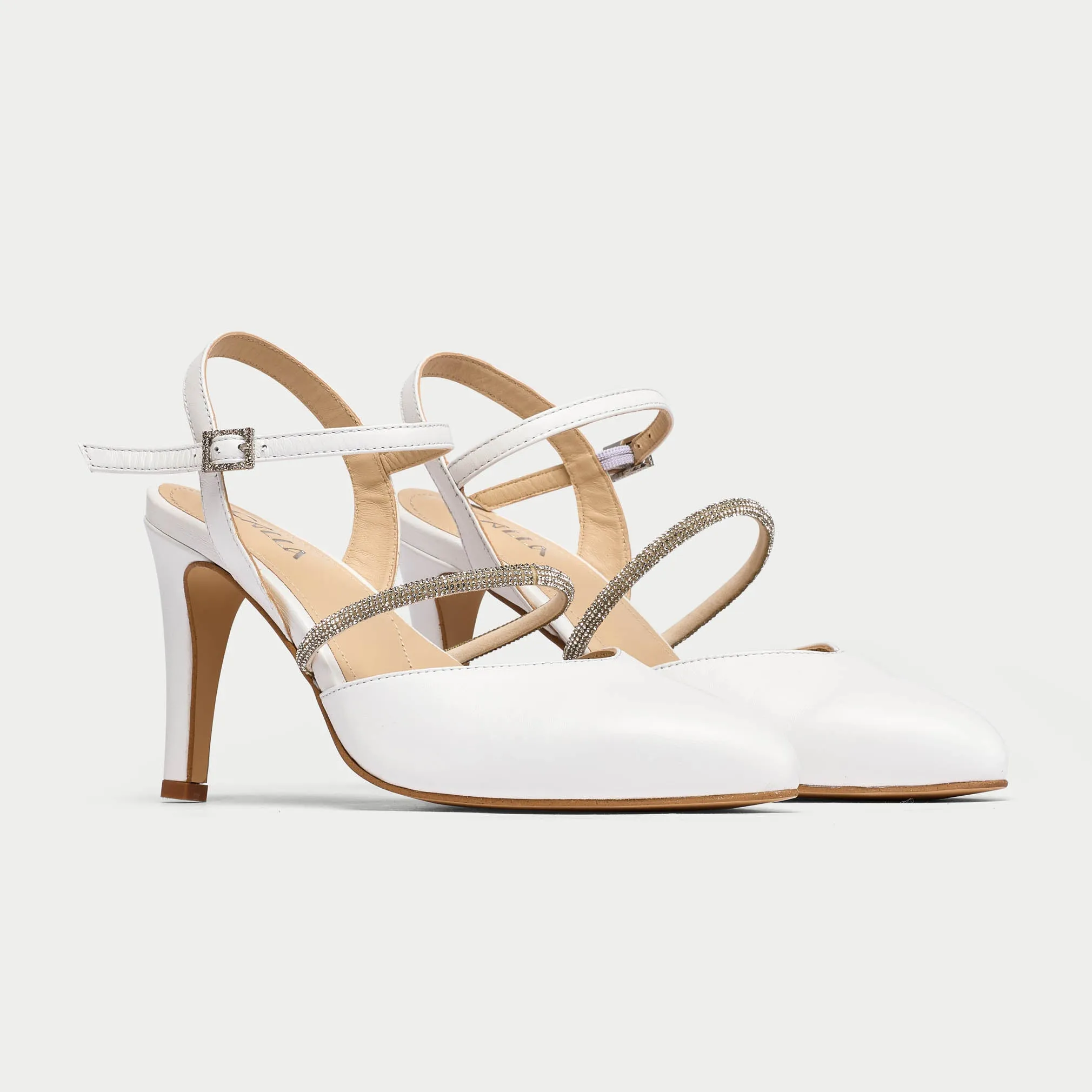 Sienna - White Leather