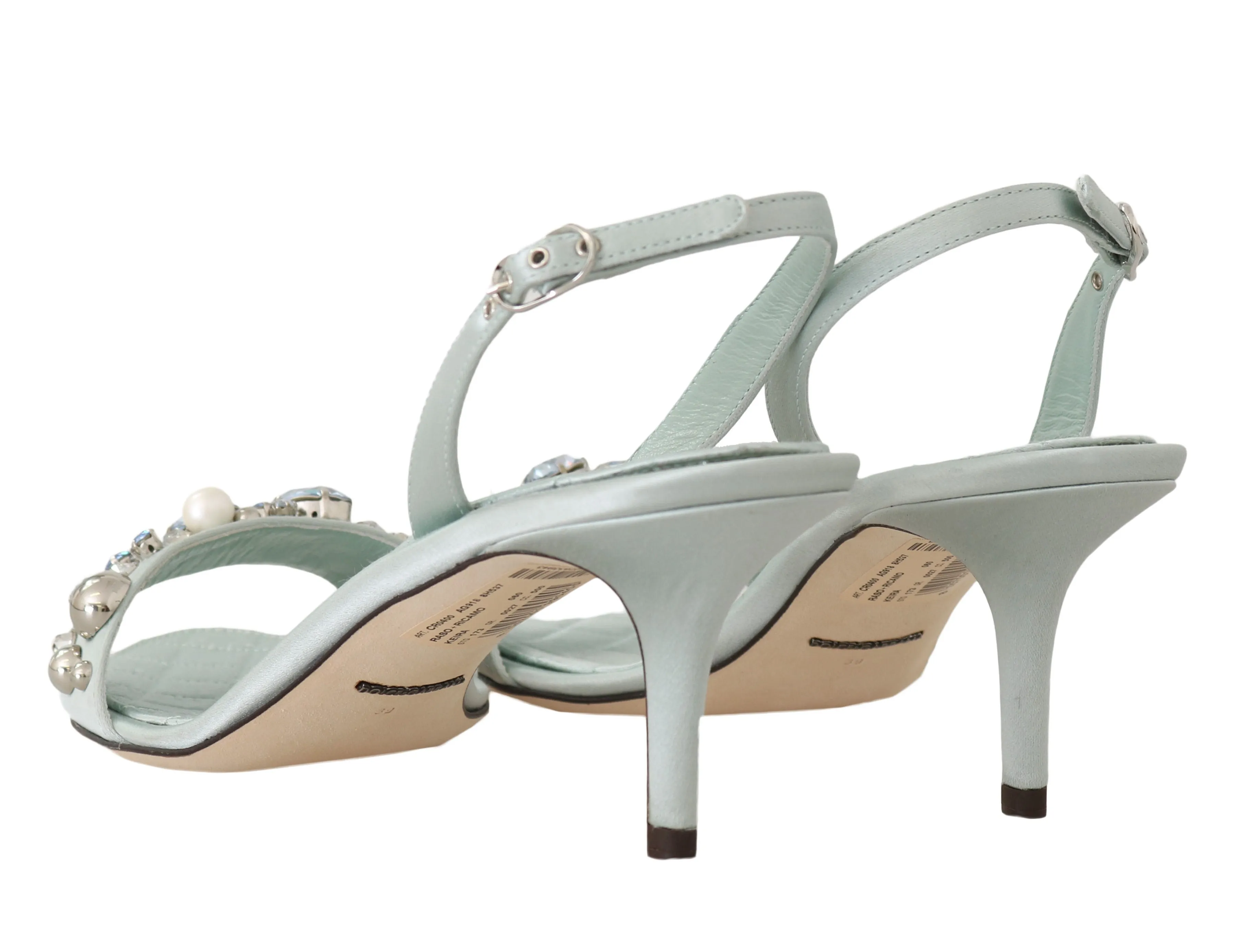 Silk Crystal Slingback Sandal