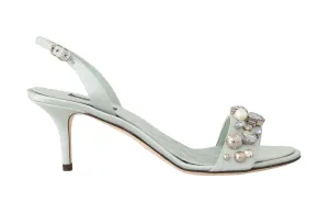Silk Crystal Slingback Sandal
