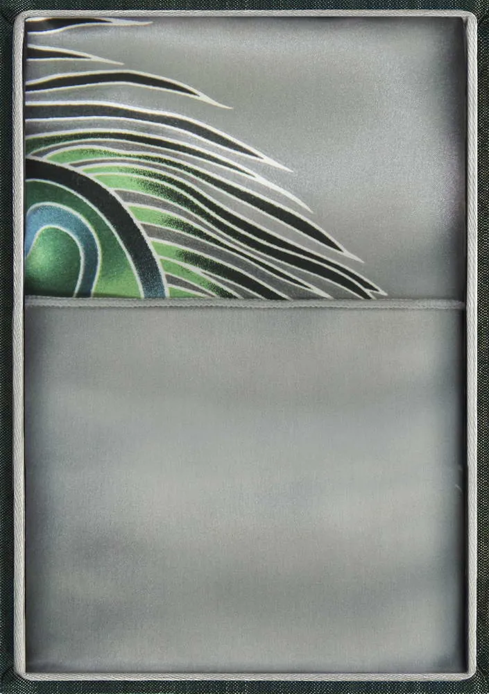 SILK SCARF IN PEACOCK