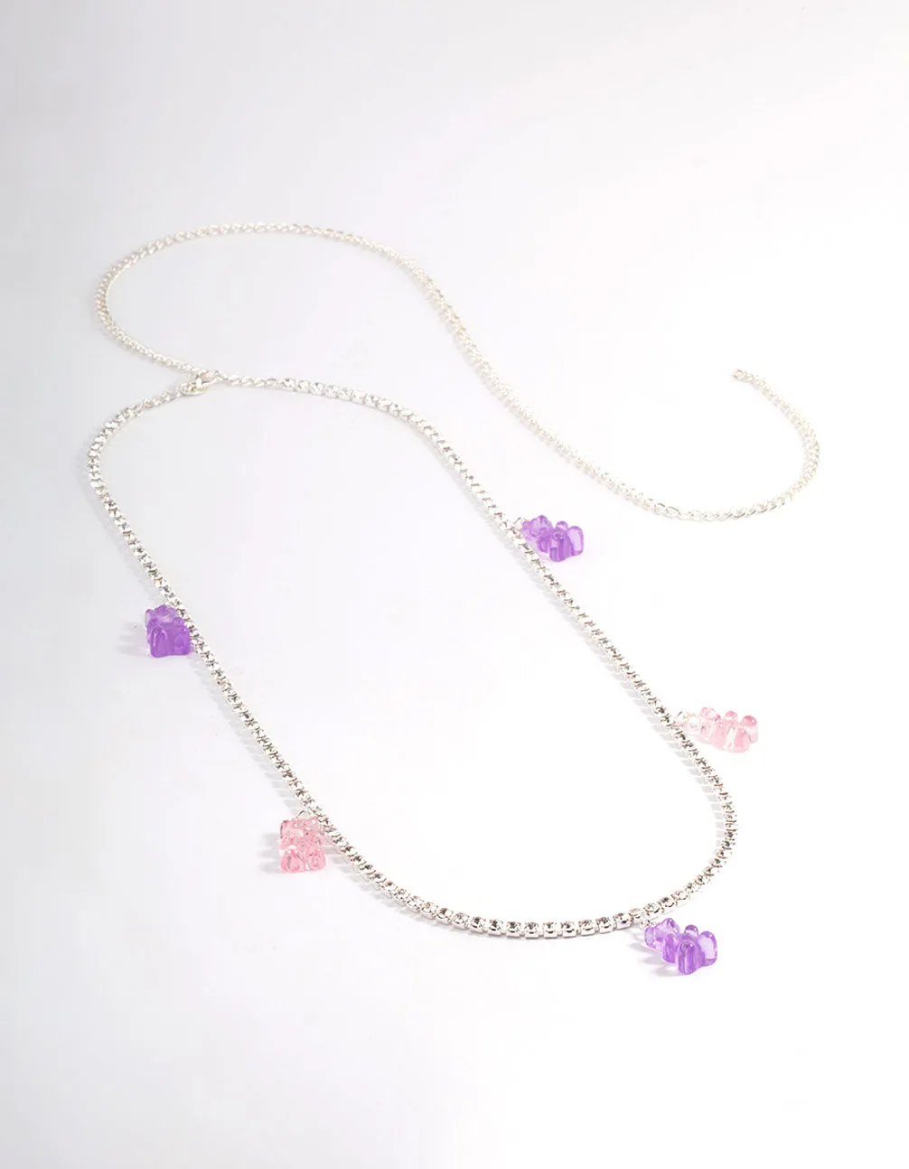 Silver Gummy Bear Charm Belt
