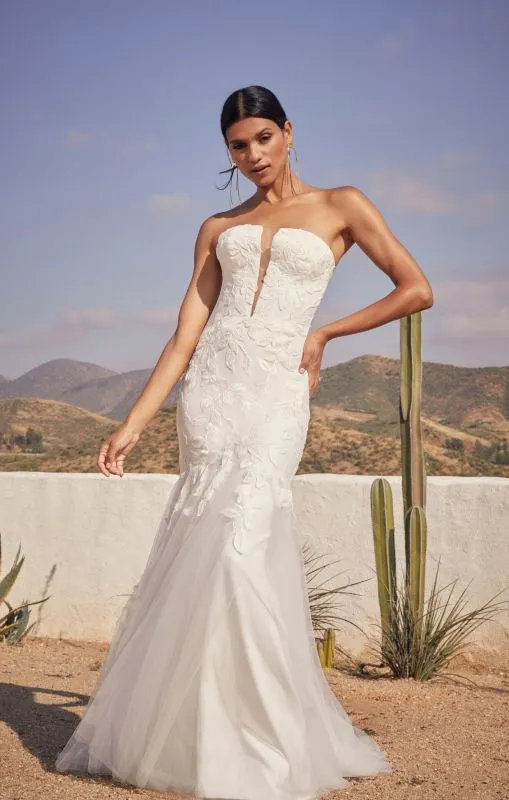 Size 20C Casablanca BL432 Colt Ivory/Nude/Ivory Gown