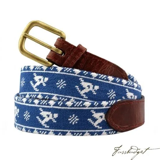 Skier Fairisle Needlepoint Belt