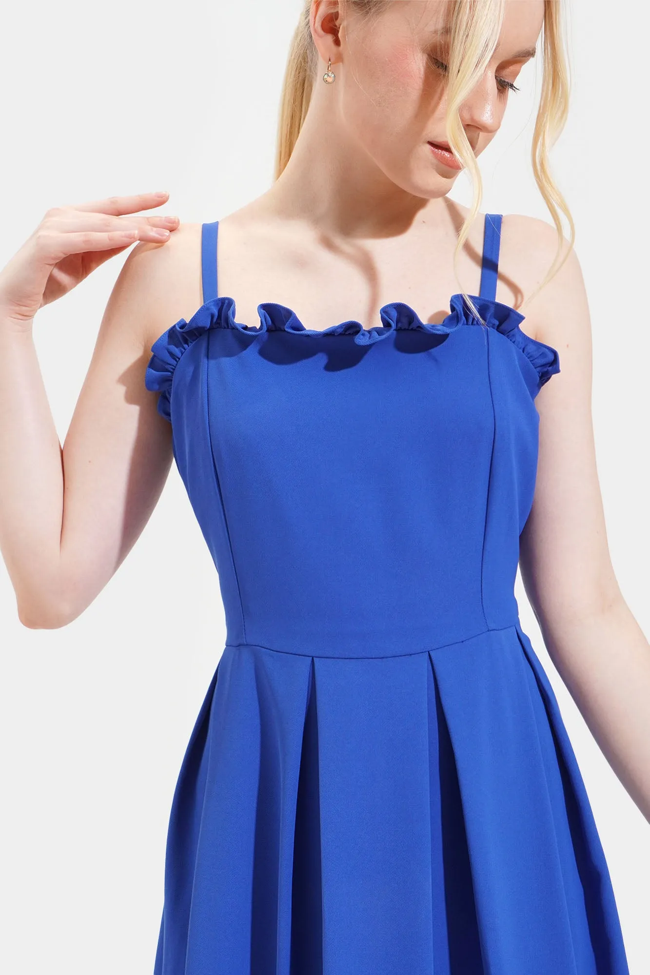 Sleeveless Fit And Flare Dress