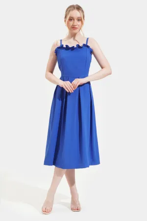 Sleeveless Fit And Flare Dress