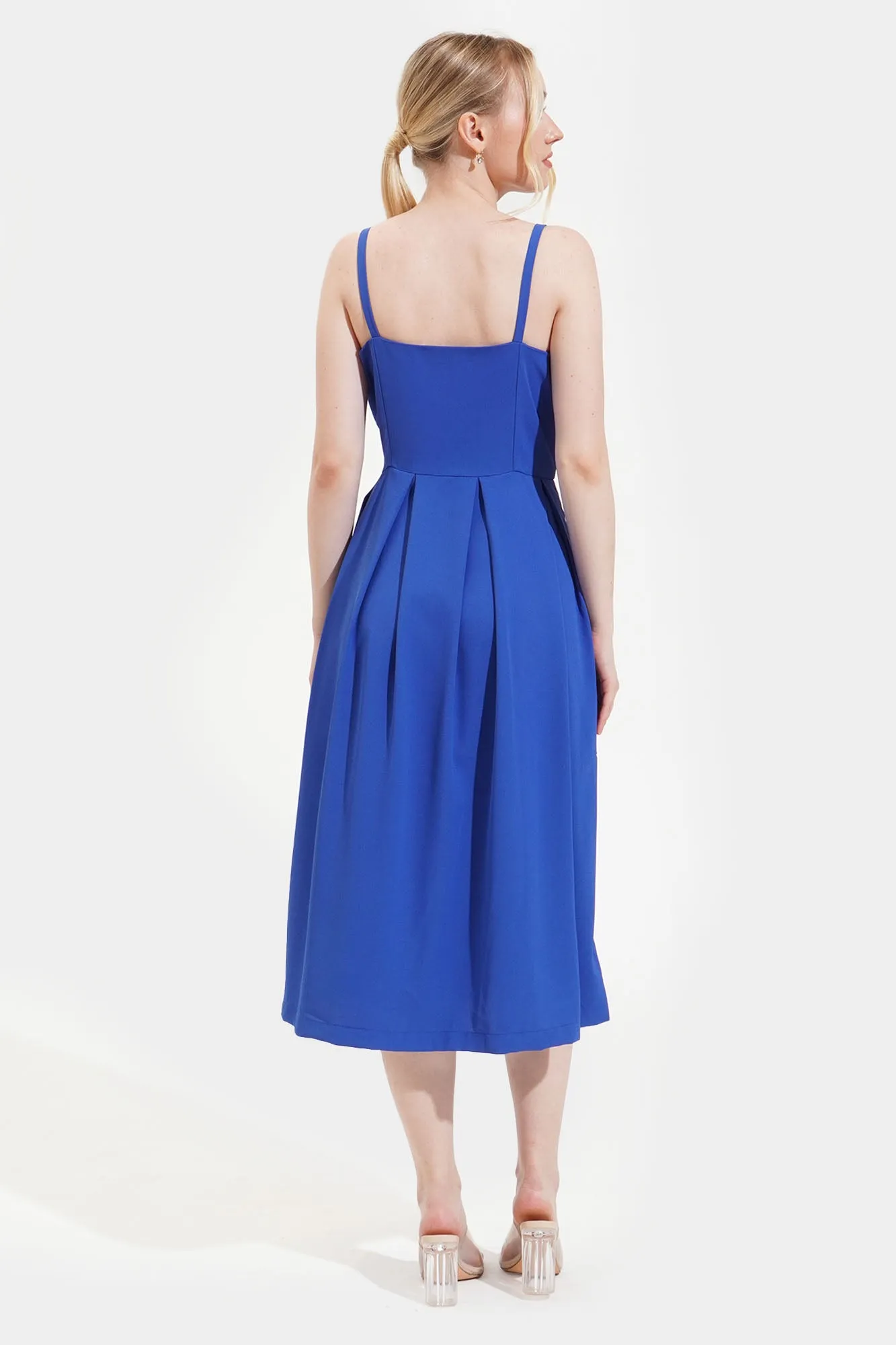 Sleeveless Fit And Flare Dress