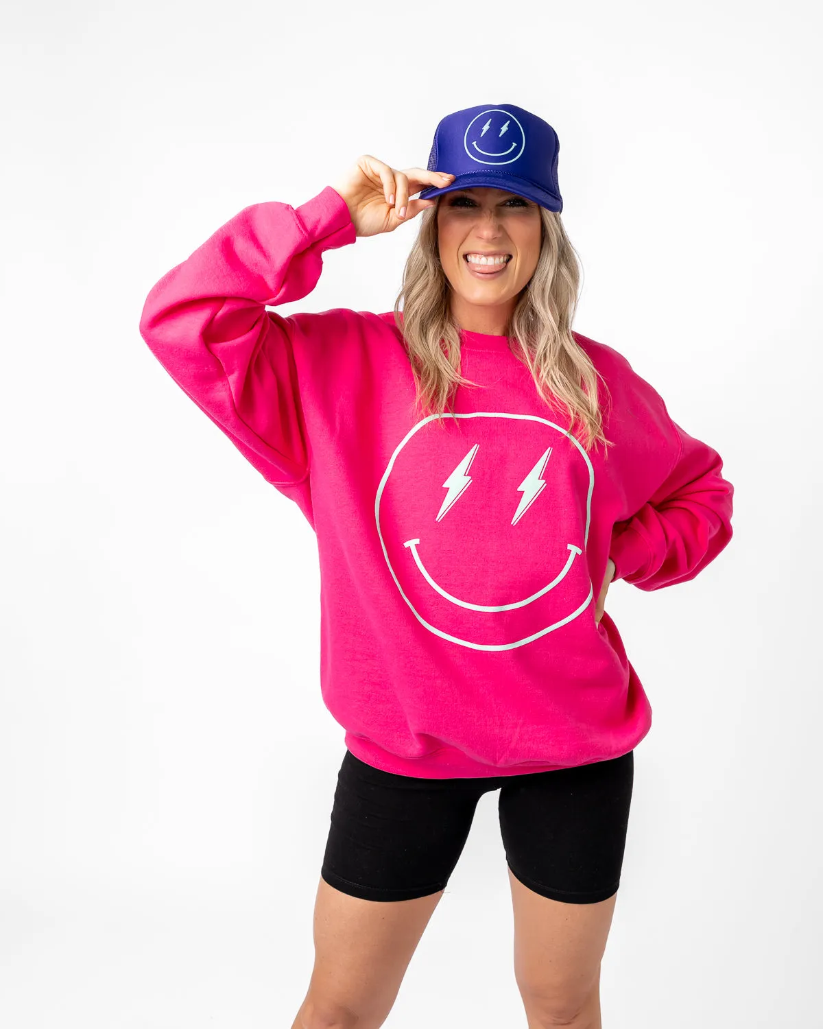 Smiley Trucker Hat | Bel-Air Purple