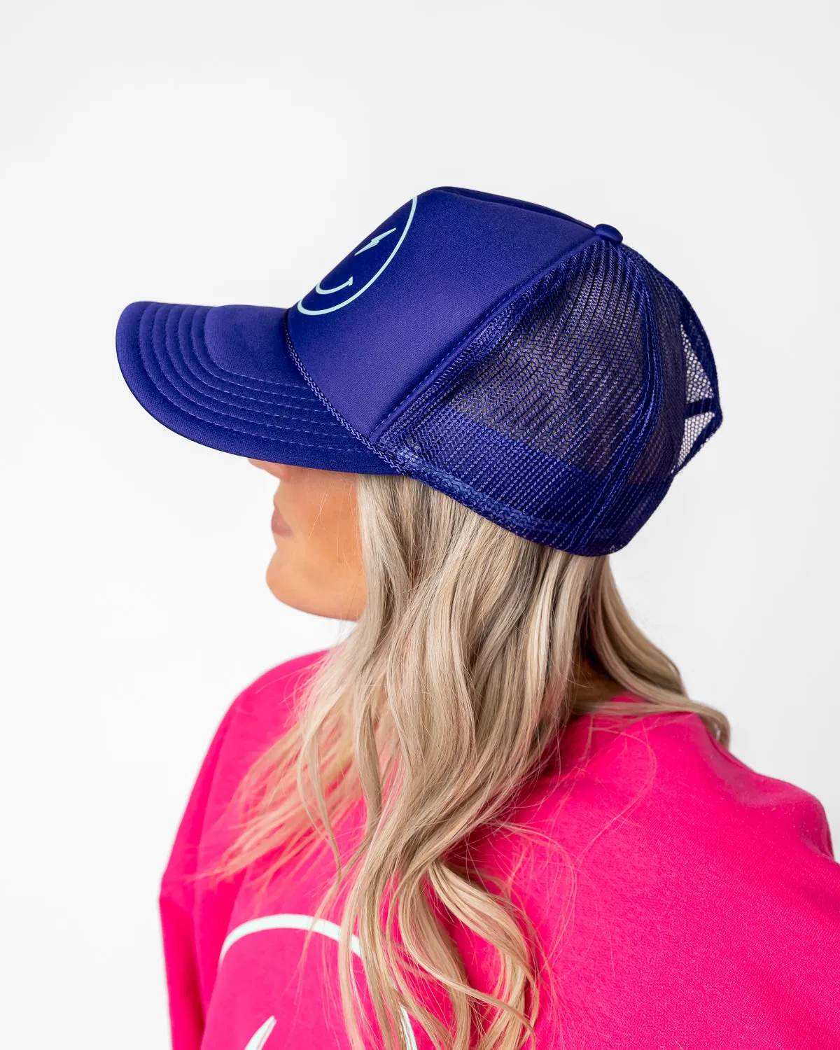 Smiley Trucker Hat | Bel-Air Purple