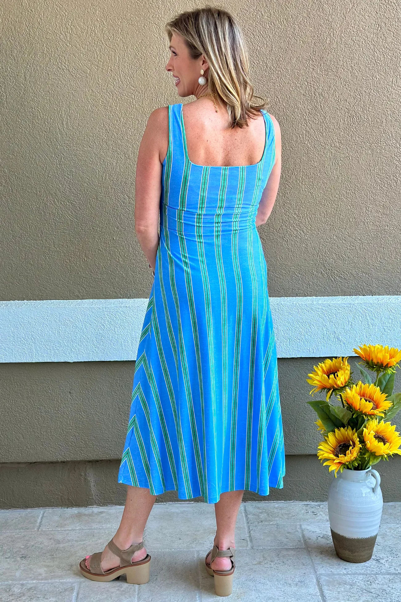 Smith & Quinn The Diana Dress in Hydrangea Stripe