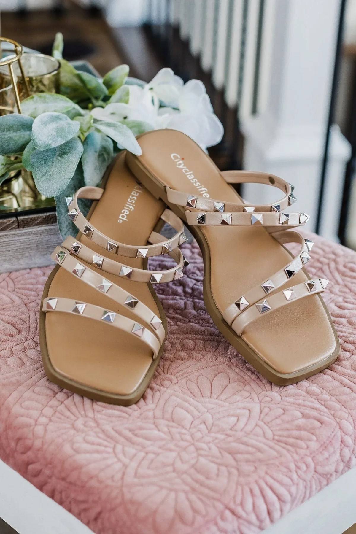 Soda Temira Sandals- Nude