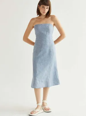 Sofia Linen Midi Dress