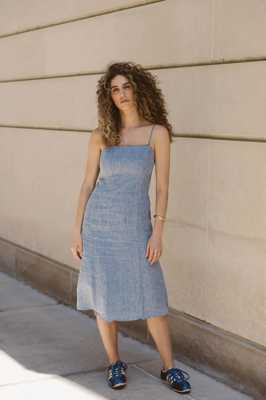 Sofia Linen Midi Dress