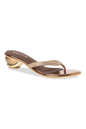 SOLES V Strapped Round Heels