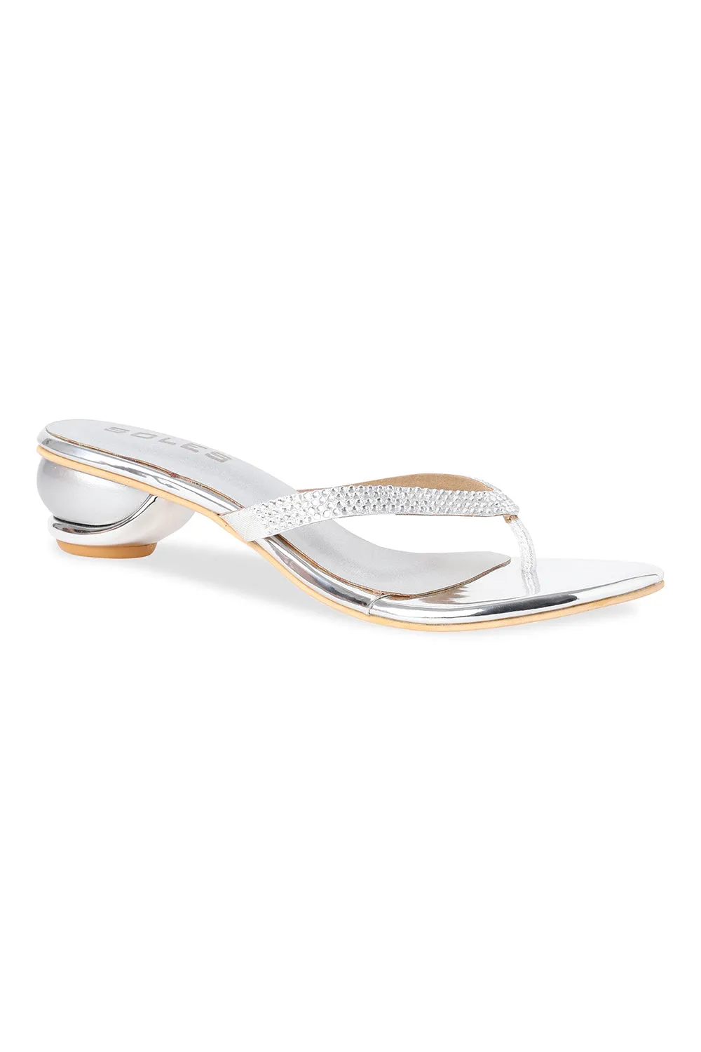 SOLES V Strapped Round Heels