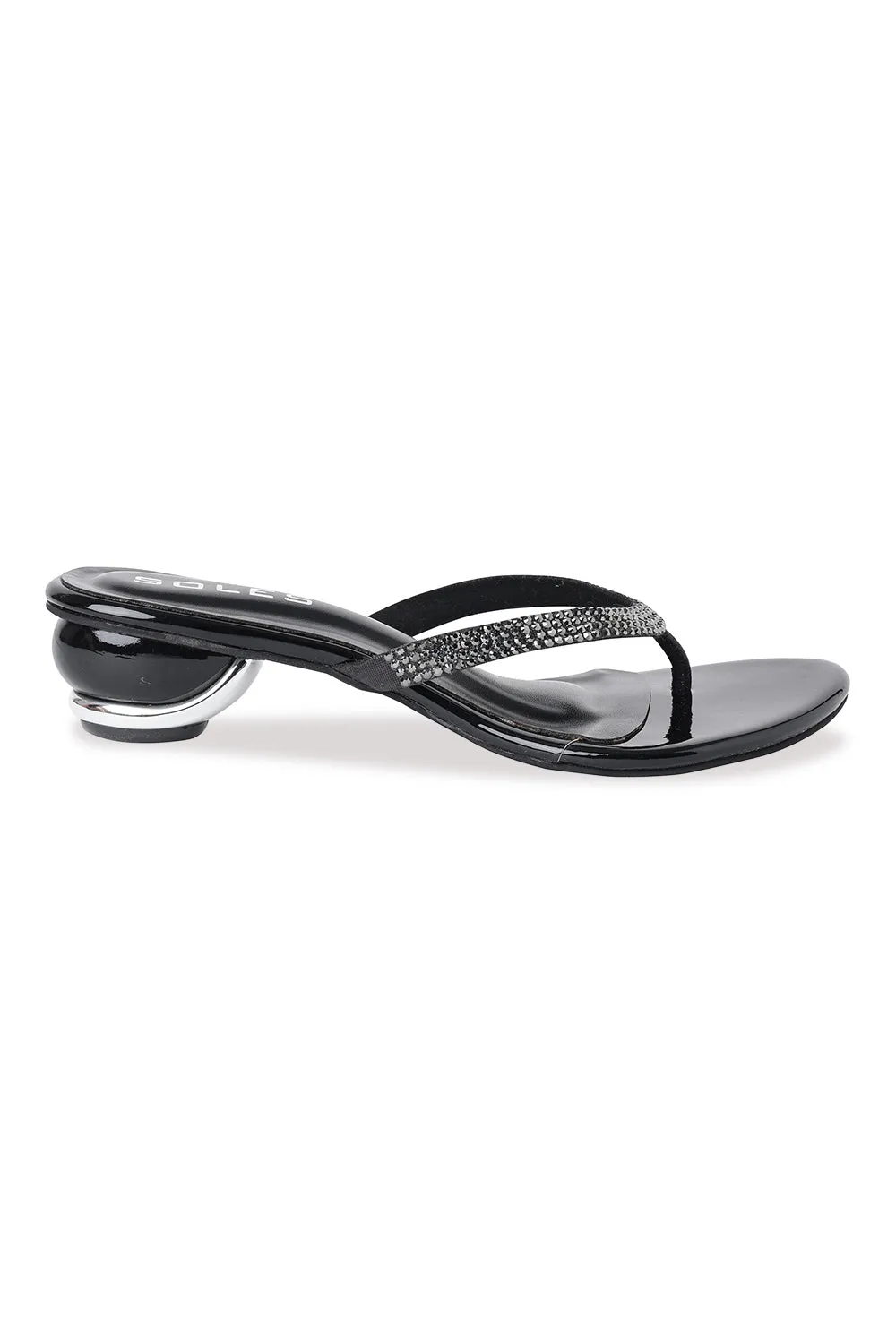 SOLES V Strapped Round Heels