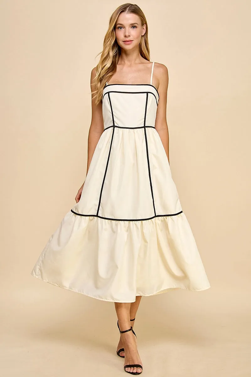Spaghetti Strap Midi Dress