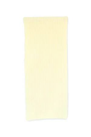 Stacy Rib Knit Scarf in Yellow