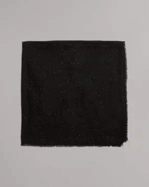 Stella Sequin Scarf in Black