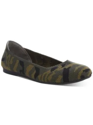 Steven New York Women's Solly Flyknit Ballet Flats Green Camo 6M