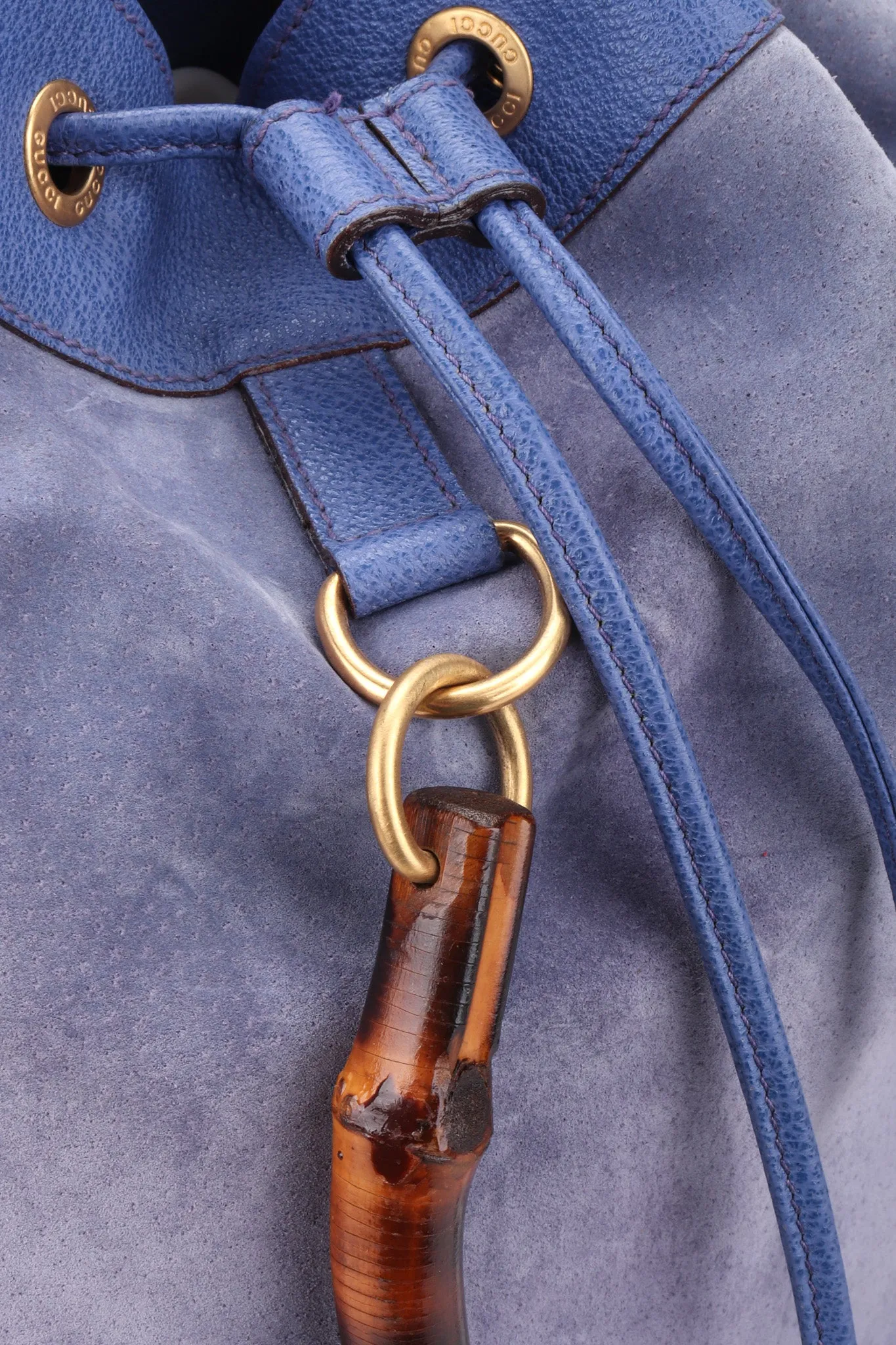 Suede Bamboo Backpack