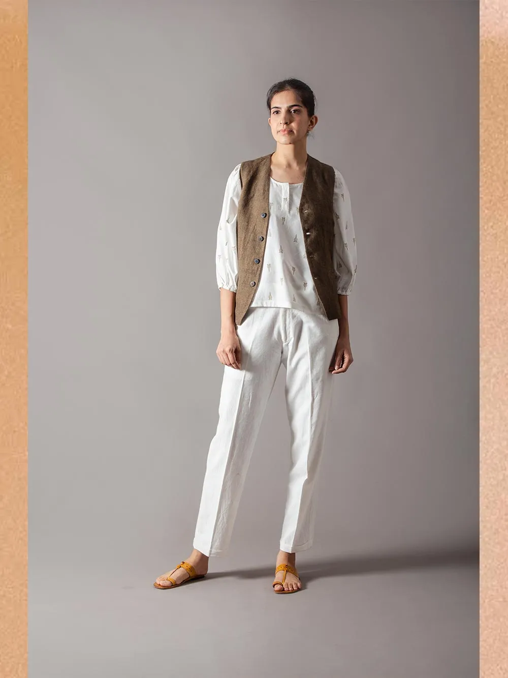 SUKETDHIR   I   SD Waist Coat | Heavy Linen | Olive
