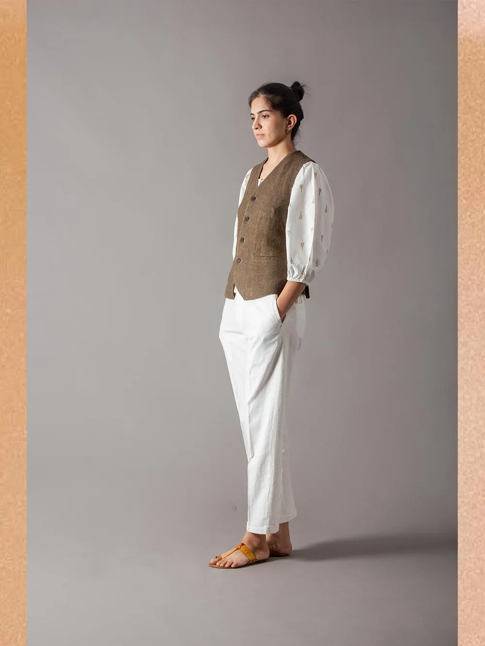 SUKETDHIR   I   SD Waist Coat | Heavy Linen | Olive