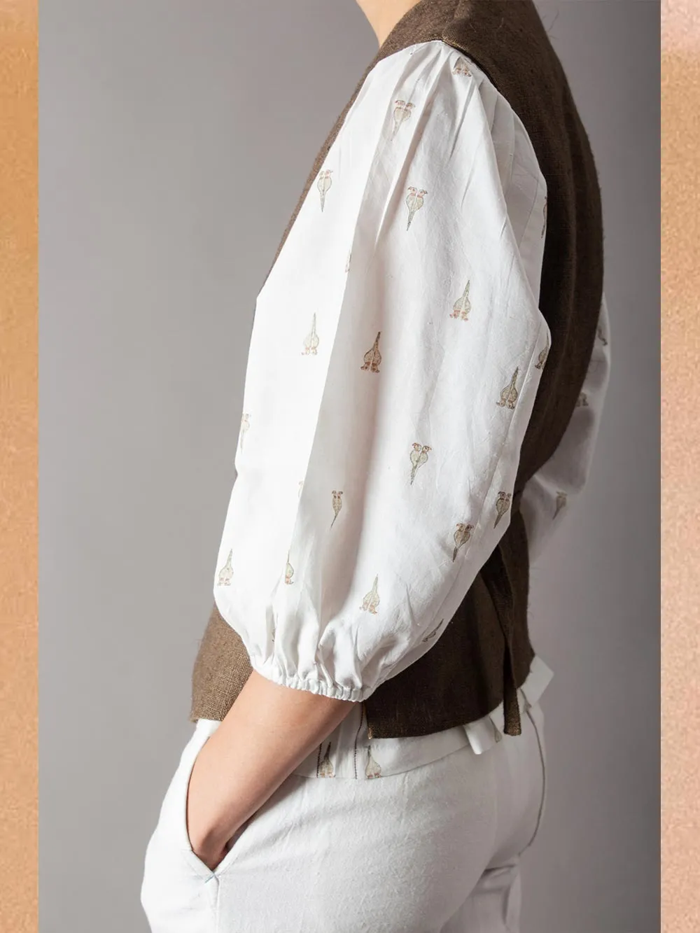 SUKETDHIR   I   SD Waist Coat | Heavy Linen | Olive