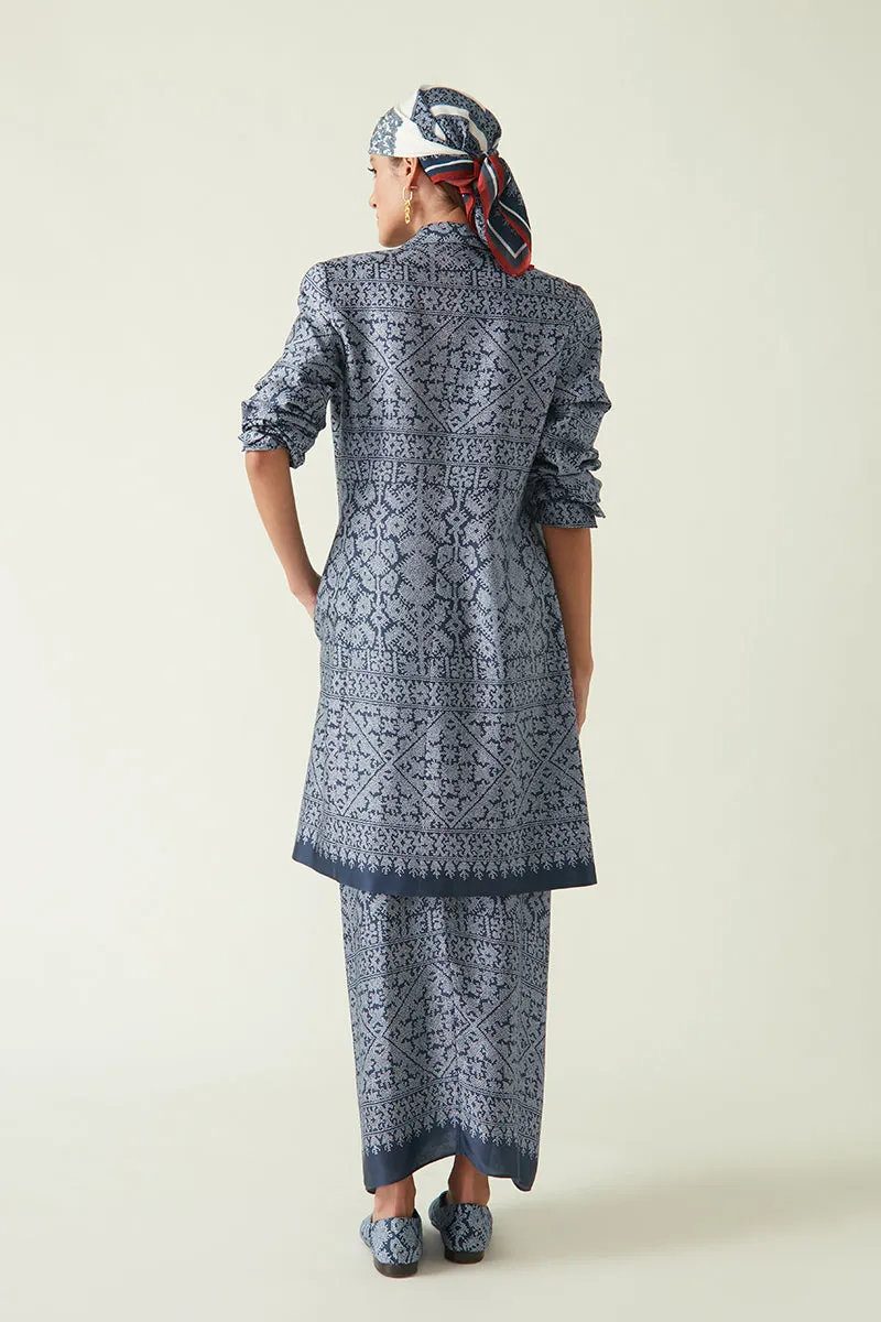 Summer Scarf Fine Muslin Riau Printed-Java E2-Fashion Edit-30JV-75-Payal Pratap