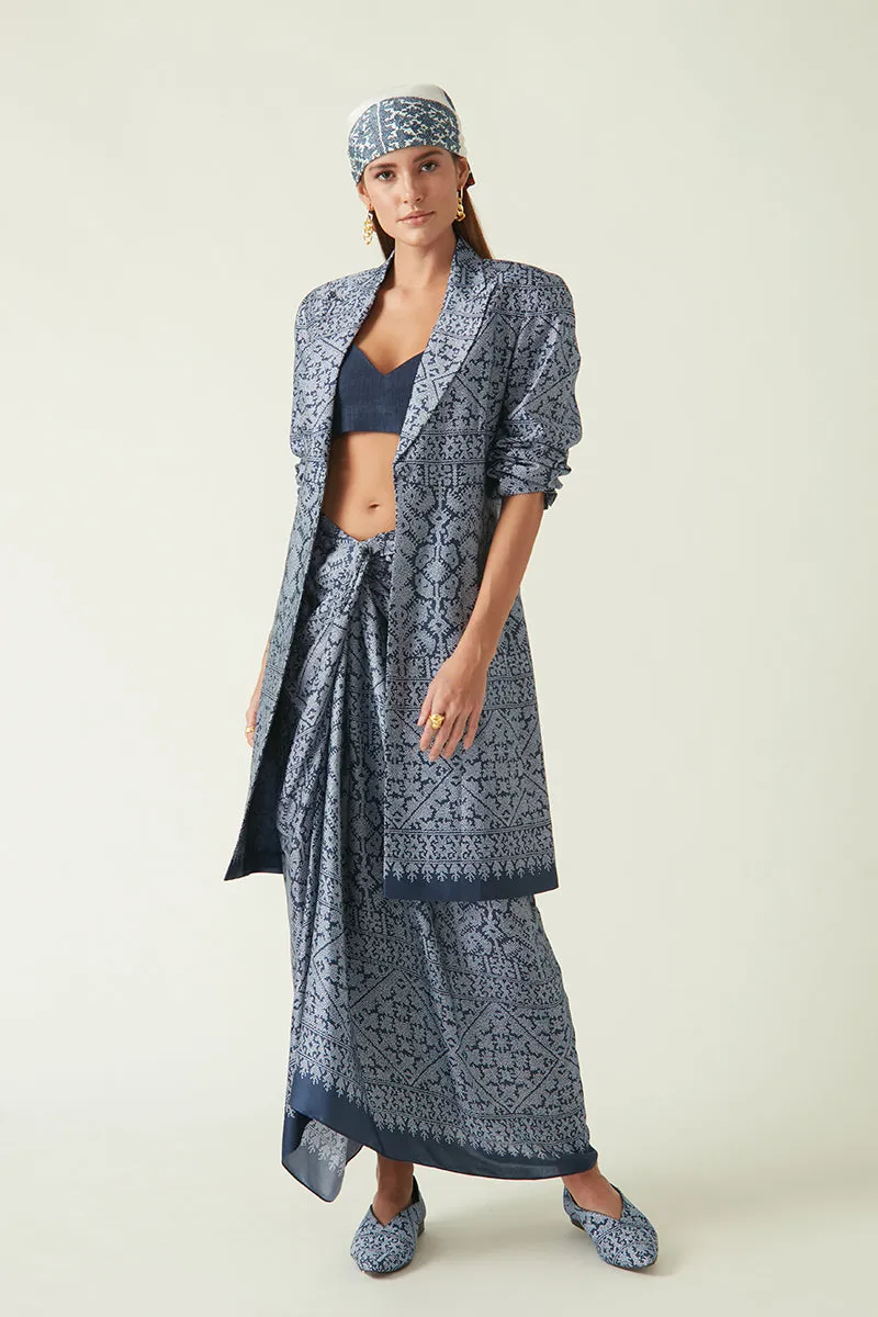 Summer Scarf Fine Muslin Riau Printed-Java E2-Fashion Edit-30JV-75-Payal Pratap