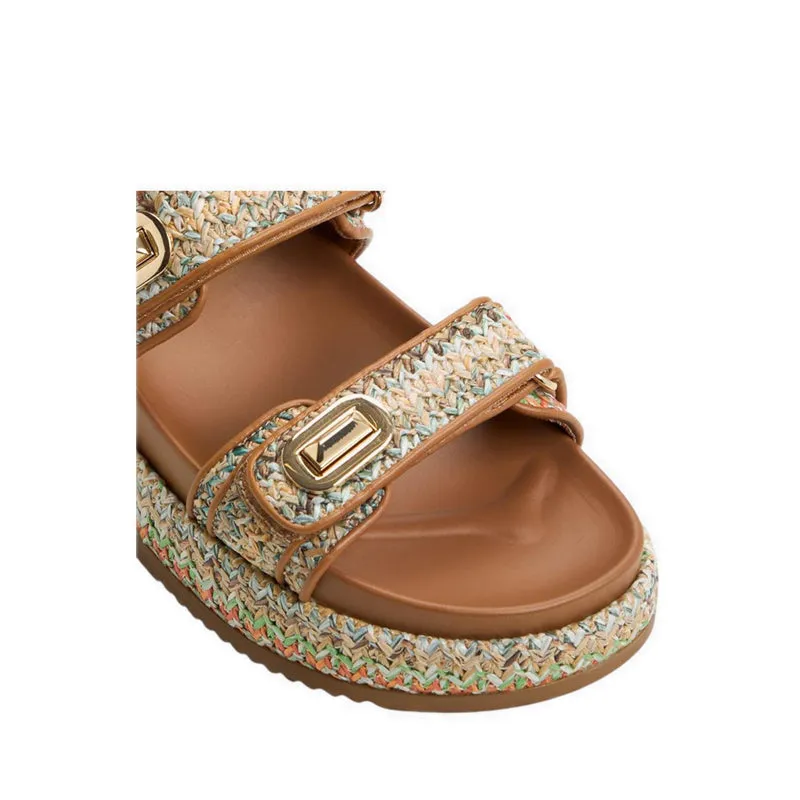 SUNHAVEN FOOTBED SANDALS - BRIGHT MULTI