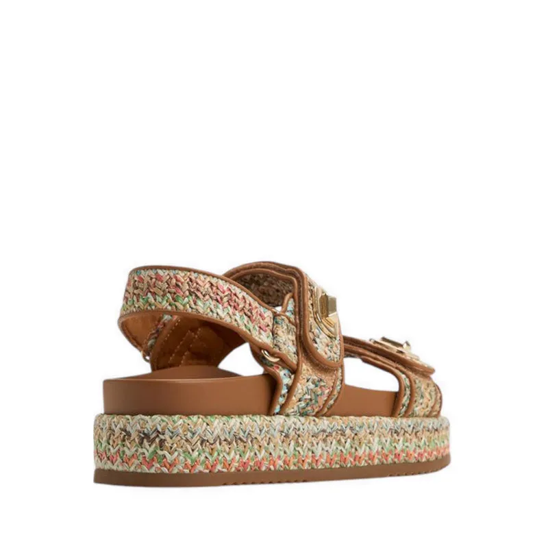 SUNHAVEN FOOTBED SANDALS - BRIGHT MULTI